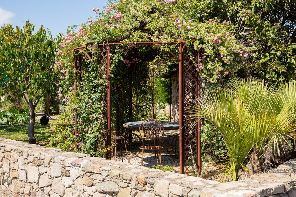 Pavillon de jardin fer forgé